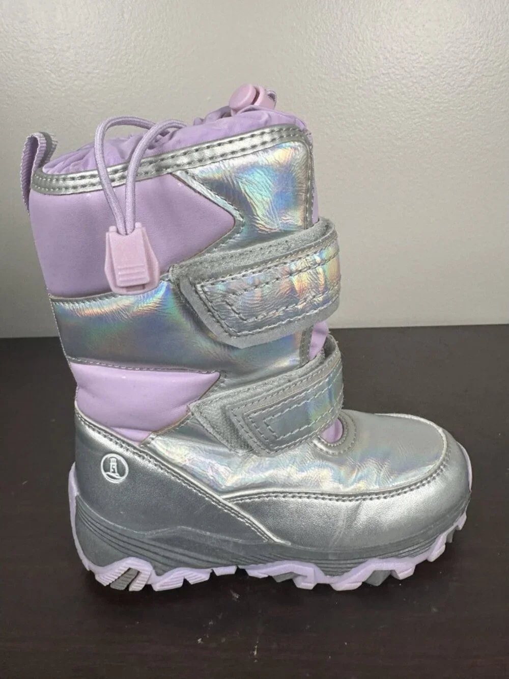 Lands End Flurry Insulated Winter Boots Kids Size 10 Snow Fleece Lined